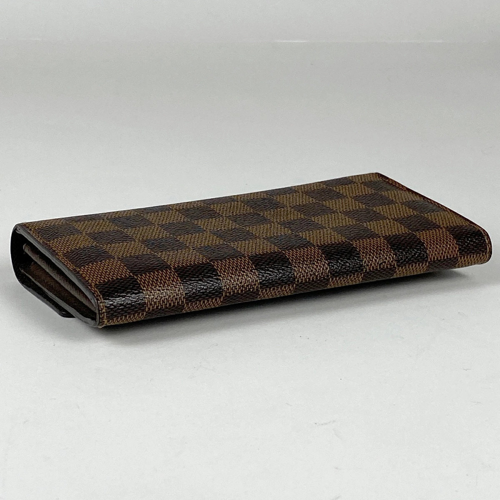 Louis Vuitton Portefeuille Brown Damier Sarah Long Billfold Wallet Wallet Brown